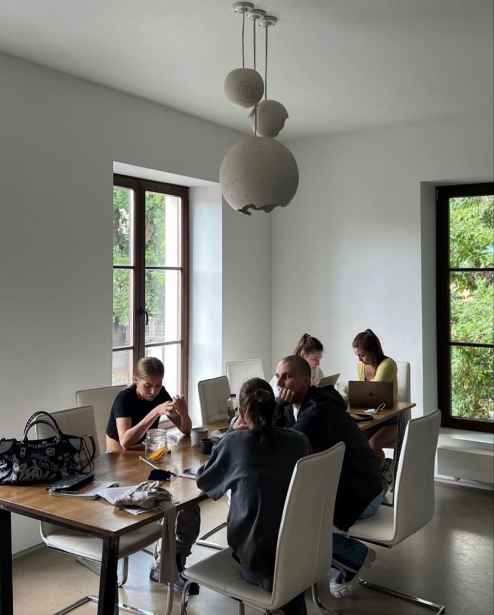 Team discussing workflow and automation planning